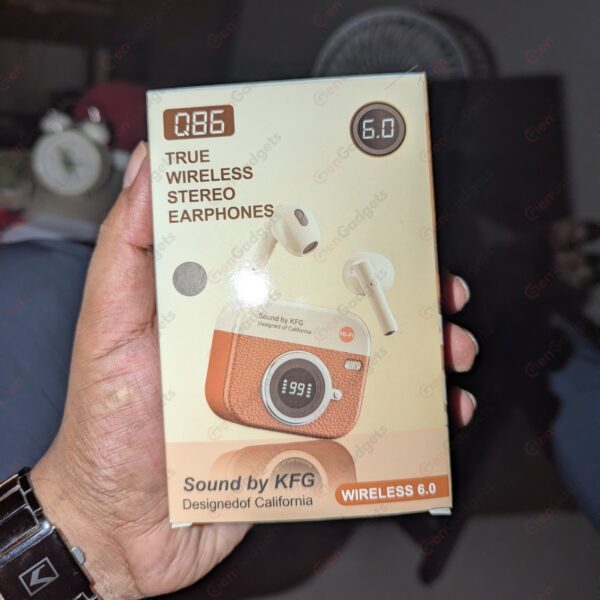 Q86 Retro Camera TWS Earbuds Box